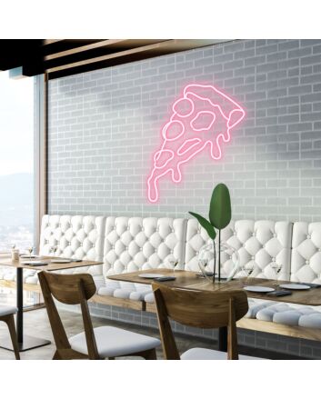 Cheesy Pizza Indulge in Cheesy Delights with Neon