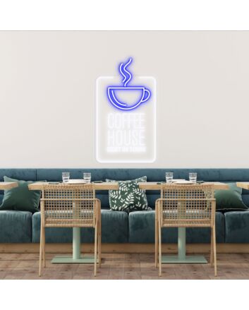 Customize Coffee House Best In Town Promote Your Cafe with Stylish Neon