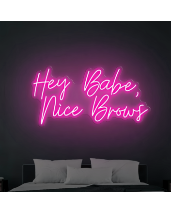 Hey Babe Nice Brows Light Up Your Beauty Routine with Neon Elegance