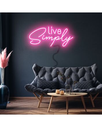 Live simply Embrace Minimalism with Chic Neon