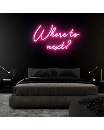 Where to next? Explore Possibilities with Adventurous Neon Sign