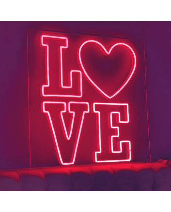 Love Neon Sign: Radiate Affection and Warmth in Style