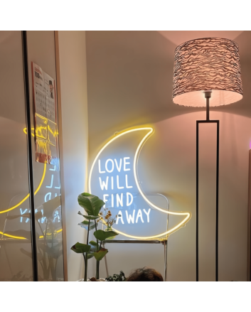 Love Will Find a Way Neon Sign: Let Your Heart Shine Brightly