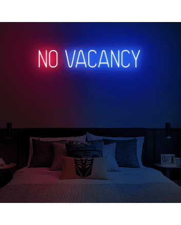 No Vacancy: Neon Sign for a Full House
