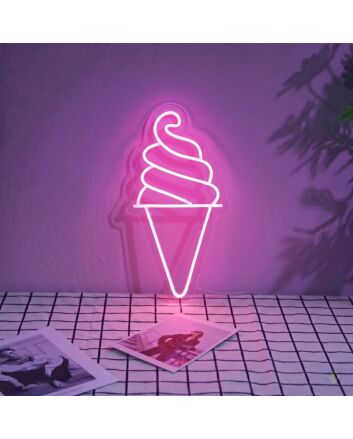 &#39;Cylinder Ice Cream&#39; neon sign