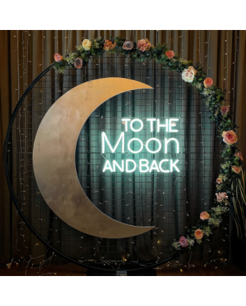 To The Moon and Back: Illuminate Your Space with Neon Sign