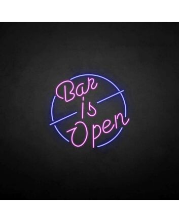 Customize &#39;Bar is open&#39; neon sign