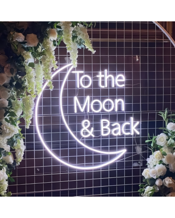 To The Moon and Back Wedding: Illuminate Your Love Story in Neon