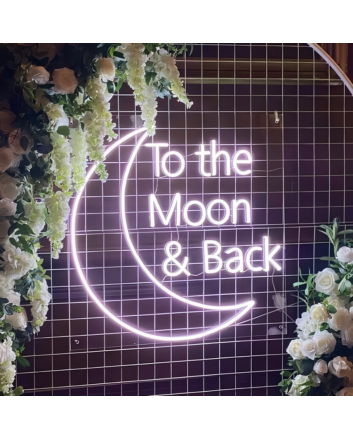 To The Moon and Back Wedding: Illuminate Your Love Story in Neon