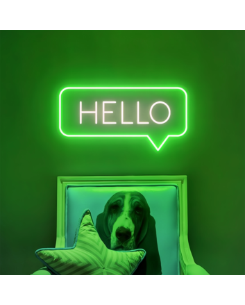 Hello Add a Touch of Neon Attitude to Your Space