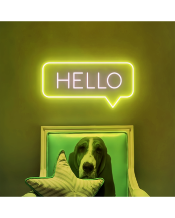 Hello Add a Touch of Neon Attitude to Your Space