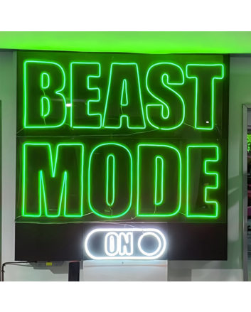 Beast Mode On: Illuminate Your Space with Neon Power