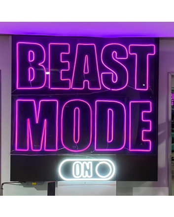 Beast Mode On: Illuminate Your Space with Neon Power