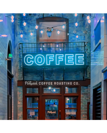 Coffee: Illuminate Your Space with Neon Energy