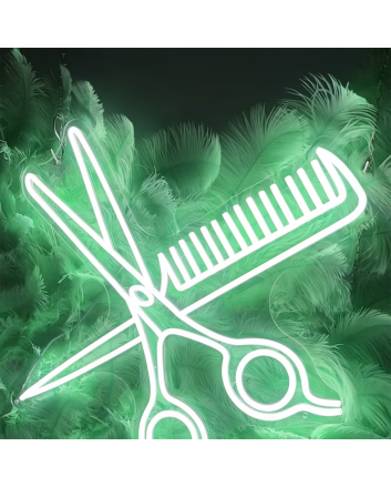 Comb And Scissors: Add a Touch of Neon Style to Your Space