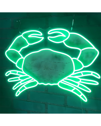 Crab: Illuminate Your Space with Neon Seafood