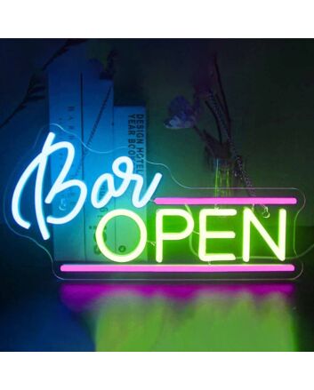 Bar Open: Light Up Your Space with Neon Hospitality
