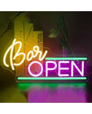 Bar Open: Light Up Your Space with Neon Hospitality