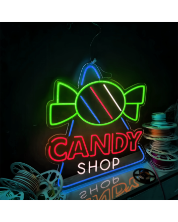 Customize Candy Shop: Light Up Your Space with Neon Sweetness