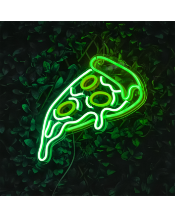 Pizza Slice: Light Up Your Space with Neon Flavor
