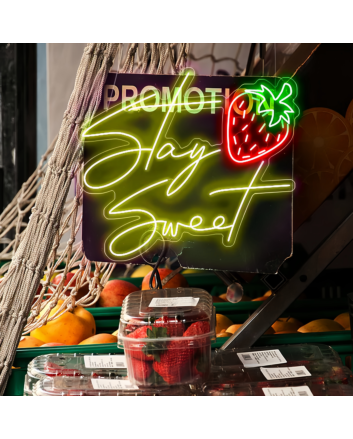 Stay Sweet: Illuminate Your Space with Neon Sweetness