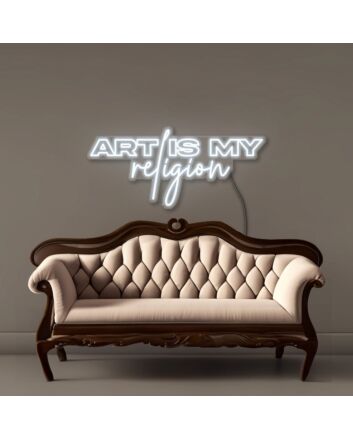 Art is my Religion Led Neon