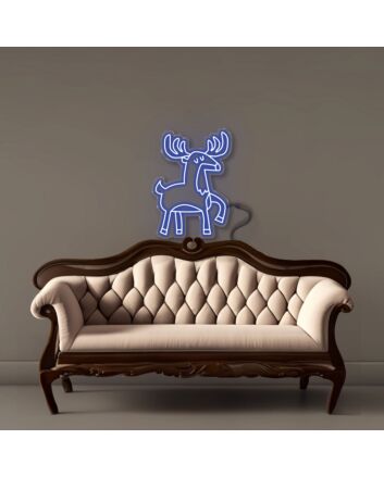 Doodle Reindeer Led Neon