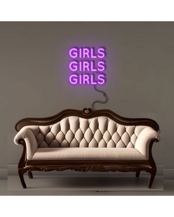 GIRLS GIRLS GIRLS Led Neon