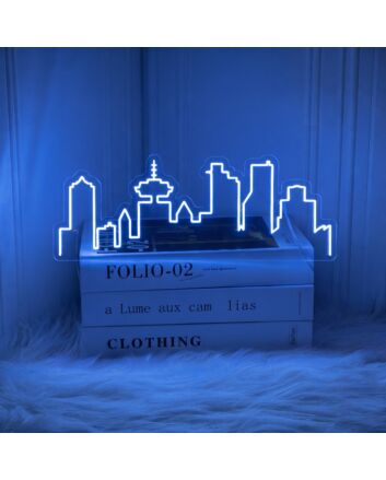 Vancouver Cityscape Neon Signs