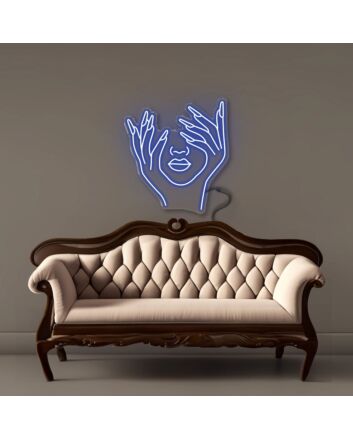 Woman Face Led Neon