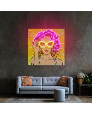 Wow Lady Pop Art