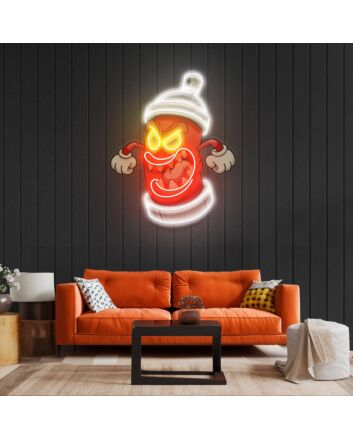 Angry Fire Hydrant Led Neon Acrylic Artwork