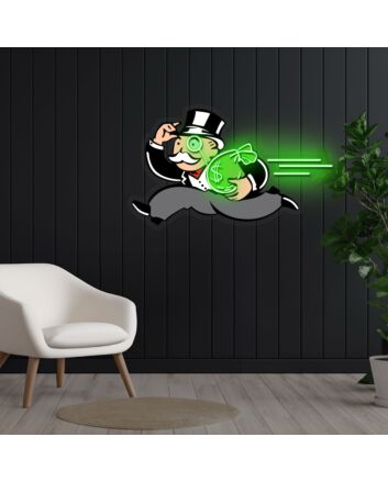 Robber Baron Neon X Acrylic Artwork