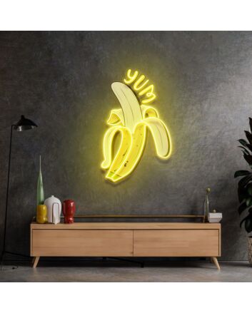Yum Banana Led Neon Acrylic Artwork