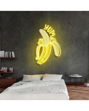 Yum Banana Led Neon Acrylic Artwork
