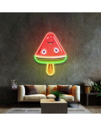 Watermeon Popsicle Neon Acrylic Artwork