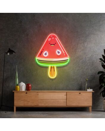Watermeon Popsicle Neon Acrylic Artwork