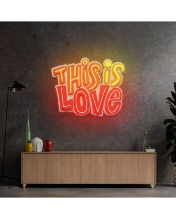 This Is Love Led Neon Sign Light Pop Art