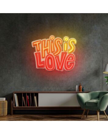 This Is Love Led Neon Sign Light Pop Art