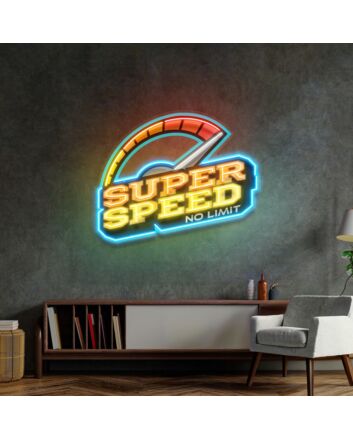 Super Speed Led Neon Sign Light Pop Art