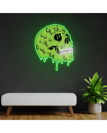 Skull Zombie Neon Sign X Acrylic Artwork