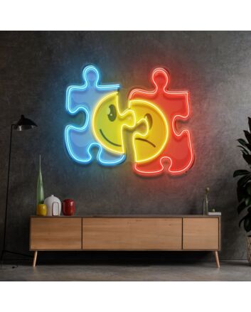 Puzzle Led Neon Sign Light Pop Art