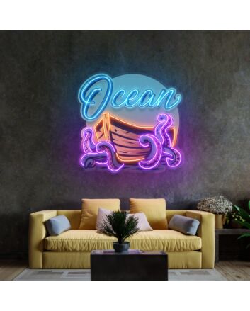 Ocean Labyrinth Led Neon Sign Light Pop Art