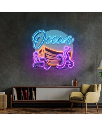 Ocean Labyrinth Led Neon Sign Light Pop Art