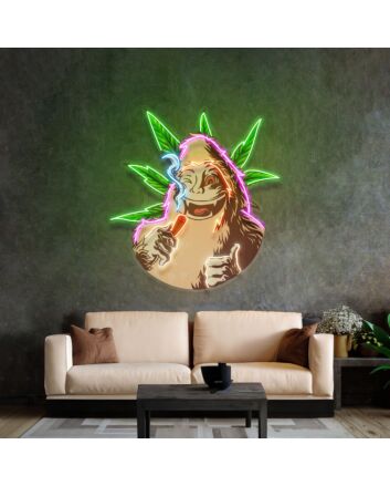 Monkey On Drugs Led Neon Sign Light Pop Art