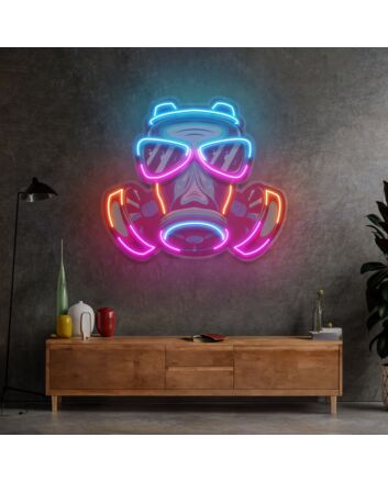 Mask Led Neon Sign Light Pop Art