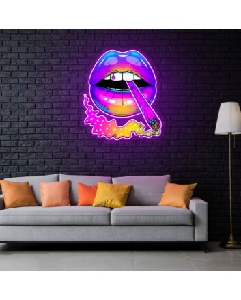 Magic Lip Neon Sign X Acrylic Artwork