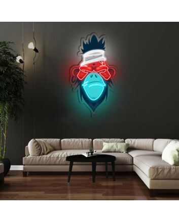 Mad Monkey Neon X Acrylic Artwork