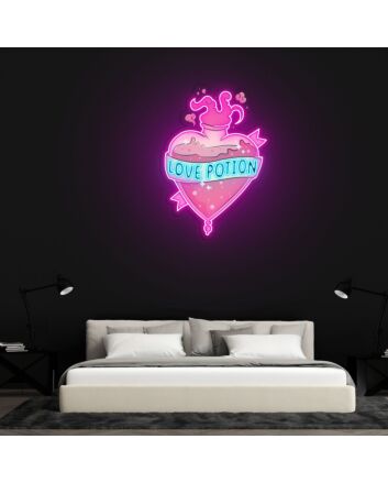 Love Potion Neon Sign X Acrylic Artwork