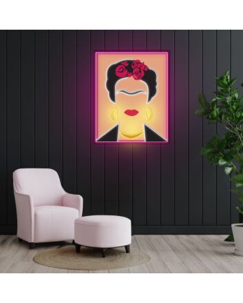 Frida Kahlo Neon X Acrylic Artwork